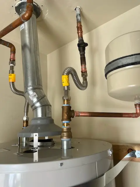 Water heater installation and plumbing repair in Hoppenville